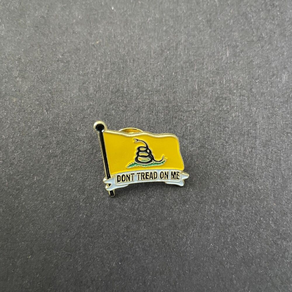 Gadsden Don't Tread on Me Flag Pin Hat Cap Lapel
